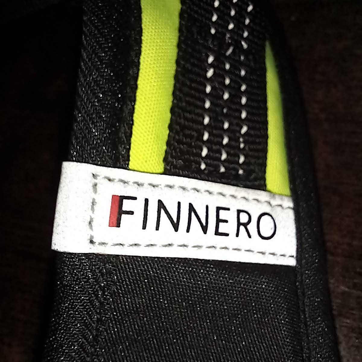 FINNERO HALI Step-In Västsele för Hundar och katter - svart/gul