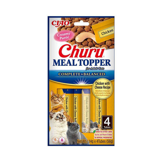 Churu Meal Topper - Chicken with Cheese! för vuxna katter -